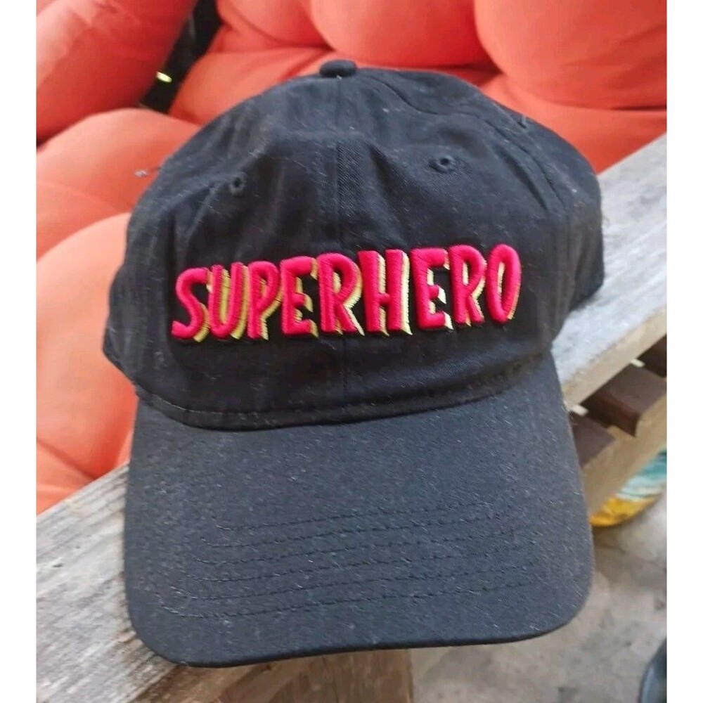 Superhero Goodfellow & Co Strapback Baseball Hat Black Dad New